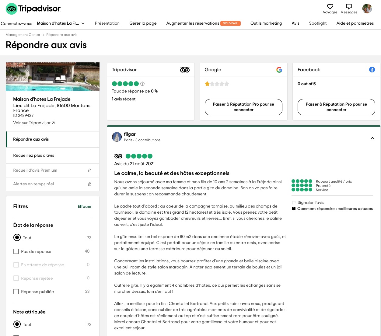 Avis Tripadvisor